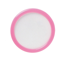 西敬 丸型名札 直径50mm ピン・クリップ両用 ピンク 10個 FC26319-P-6P