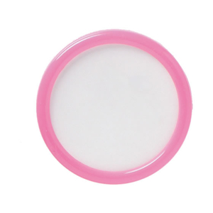 西敬 丸型名札 直径50mm ピン・クリップ両用 ピンク 10個 FC26319-P-6P-イメージ1