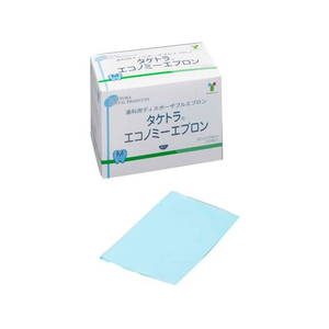 竹虎 エコノミーエプロン(M)ブルー 紙エプロン(デンタル)24-8472-01 007051(200マイイリ) FCG999E-24-8472-01-イメージ1