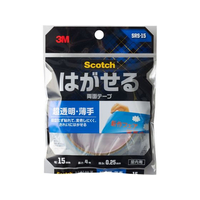 3M スコッチ はがせる両面テープ 超透明 薄手15mm*4m 1巻 F855646-SRS-15