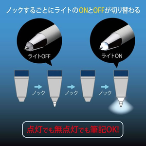 ゼブラ ライトライトα 赤LED ブラック 1本入 FCF787S-P-BA96-RL-BK-イメージ8