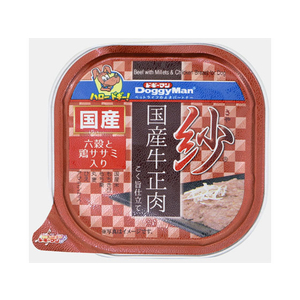 ドギーマン 紗 国産牛正肉 六穀と鶏ササミ入り 100g FC05890-イメージ1