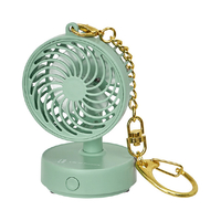 Life on Products ミニチュアファン キーチェーン付 グリーン LCAF039-GR