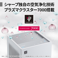 シャープ FU-T40-W 空気清浄機 ホワイト系|エディオン公式通販