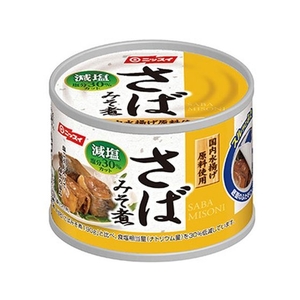 ニッスイ ニッスイ スルッとふた さばみそ煮 減塩30% 190g FCM5464-イメージ1