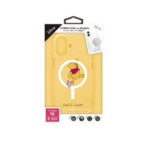 PGA iPhone 16用 MagSafe対応 ハイブリッドケース [くまのプーさん] PG-D24AMGPT04POO-イメージ1