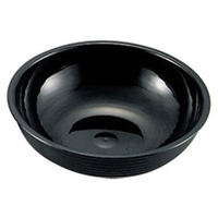 ＣＡＭＢＲＯ Cambro/丸型リブド サラダボール RSB12CW(110)黒 FC825LC-1234500