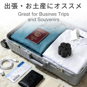 トップランド 国内用マルチ電源変換アダプタ ブラック WJH25-BK-イメージ6