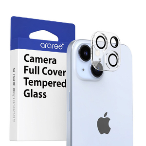 araree iPhone 15/15 Plus用カメラ専用強化ガラスフィルム core CM クリア AR25422I15-イメージ1