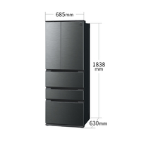 シャープ SJ-MF51P-H 505L 6ドア冷蔵庫 FiT63cmシリーズ ダスク