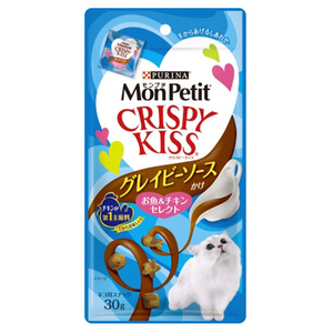 ネスレ モンプチ クリスピーキッス グレイビーソースかけ お魚&チキンセレクト 30g ｸﾘｽﾋﾟ-ｷﾂｽｸﾞﾚｲﾋﾞ-ｻｶﾅﾁｷﾝ30G-イメージ1