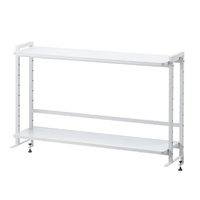 サンワサプライ クランプ式机上ラック 2段タイプ ホワイト MR-LC307W