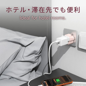 トップランド 国内用マルチ電源変換アダプタ ピンク WJH25-PK-イメージ5