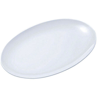 エンテック 小判皿 (メタ型) 12吋 (白) FC71806-NO.36BW