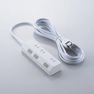エレコム 個別スイッチ付き3口タップ(5m) ホワイト T-IS01M-2350WH-イメージ9