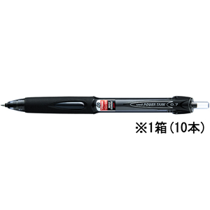 三菱鉛筆 パワータンクスタンダード ノック式 黒 10本 1箱(10本) F844275-SN200PT07.24-イメージ1