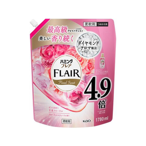 KAO ハミングフレア フローラルスウィート つめかえ用 スパウトパウチ 1.78L FC617RW-イメージ1