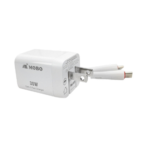MOBO 折りたたみ式プラグ搭載 コンパクトAC充電器 30W e angle select MOBO ホワイト AM-PDMGAN30W-WHED-イメージ17