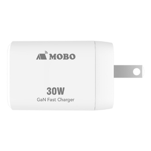 MOBO 折りたたみ式プラグ搭載 コンパクトAC充電器 30W e angle select MOBO ホワイト AM-PDMGAN30W-WHED-イメージ5
