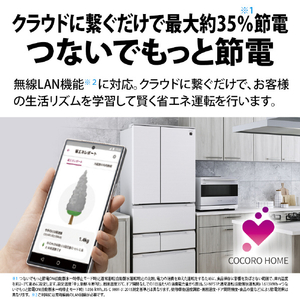 シャープ 505L 6ドア冷蔵庫 FiT63cmシリーズ ラスティックホワイト SJ-MF51P-W-イメージ13