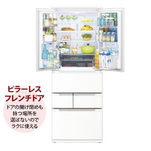 シャープ 505L 6ドア冷蔵庫 FiT63cmシリーズ ラスティックホワイト SJ-MF51P-W-イメージ18