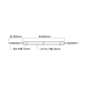ハクバ 一眼カメラ用ストライプストラップ プラスシェル ネイビー／レッド KST-67ST30NVRD-イメージ4