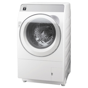シャープ 【左開き】11．0kgドラム式洗濯乾燥機 クリスタルホワイト ES-K11C-WL-イメージ12
