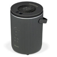 【新品】スチーム式加湿器 4L グレー duux Dawn DXHU40JP duux DXHU40JP(GY) スチーム式加湿器 Dawn グレー|エディオン