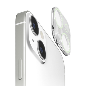 PGA iPhone 15/15 Plus用カメラフルプロテクター 蓄光 PG-23ACLG05WH-イメージ1