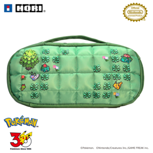 HORI キルティングミディアムポーチ for Nintendo Switch 2 Pixel-緑- NSX192-イメージ2