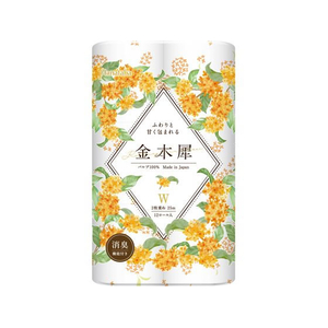 丸富製紙 Hanataba 金木犀 12ロール ダブル25m FCE466R-イメージ1
