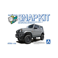 アオシマ 1/32 スズキ JB64 ジムニー カスタムホイール(ミディアムグレー) Aﾗｸﾌﾟﾗ09CUMGｼﾞﾑﾆ-CMｸﾞﾚ-