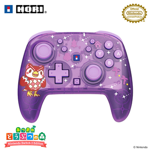 HORI あつまれ どうぶつの森 ワイヤレスホリパッド TURBO for Nintendo Switch  2 フーコと星降る夜 NSX193-イメージ1