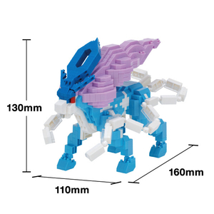 カワダ ナノブロック ポケットモンスター スイクン デラックスエディション NBPM109ﾎﾟｹﾓﾝｽｲｸﾝDX-イメージ5
