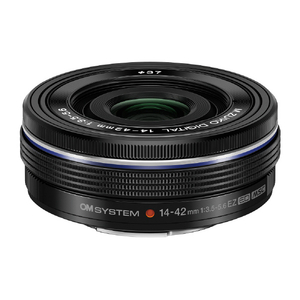 OMデジタルソリューションズ ズームレンズ OMSYSTEM M.ZUIKO DIGITAL ED 14-42mm F3.5-5.6 EZ ブラック ED14-42MMF3.5-5.6EZBLK-OM-イメージ1