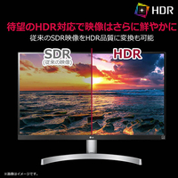 LG 27UL550-W 27型 4K 液晶ディスプレイ HDR対応
