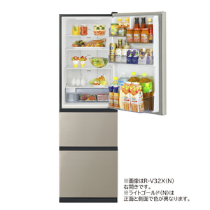 日立 【右開き】315L 3ドア冷蔵庫 グラファイトシルバー RV32XS-イメージ3