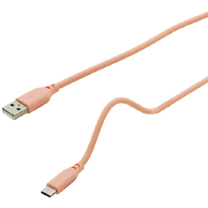 インプリンク マシュマロ Type-C/Type-Aケーブル 2．0m ピンク IUSSAC200PK-イメージ1
