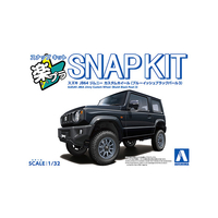 アオシマ 1/32 スズキ JB64 ジムニー カスタムホイール(ブルーイッシュブラックパール3) Aﾗｸﾌﾟﾗ09CUBBｼﾞﾑﾆ-CBﾌﾞﾗﾂｸP