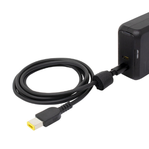 アイネックス Lenovo/NEC用USB-C - DC電源変換ケーブル(PD65W対応1．5m) ブラック CDC-SQRE-15-イメージ4