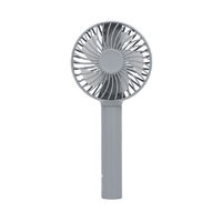 Life on Products 自撮り棒にもなるハンディファン スモーキーブルー LCAF040-SB