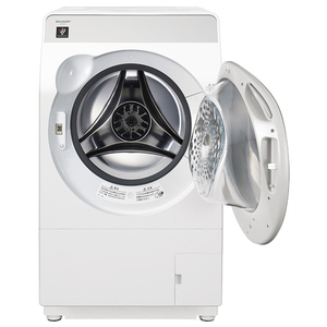シャープ 【右開き】11．0kgドラム式洗濯乾燥機 クリスタルホワイト ES-K11C-WR-イメージ3