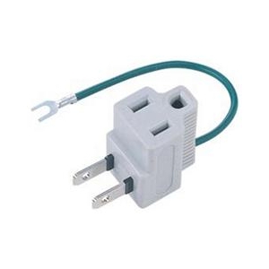 サンワサプライ 電源アダプタ(3P→2P) TAP-AD3LT サンワサプライ 電源アダプタ(3P→2P) TAP-AD3LT