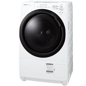 シャープ 【左開き】7kgドラム式洗濯乾燥機 ホワイト系 ES-7S1-WL-イメージ3