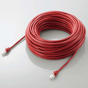 エレコム Cat6 LANケーブル(30．0m) レッド LD-GPT/R30/RS-イメージ2