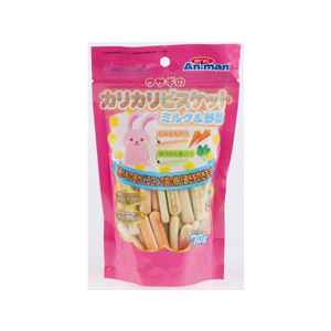 ドギーマン ウサギのカリカリビスケット ミルク&野菜 70g FC05895-イメージ1