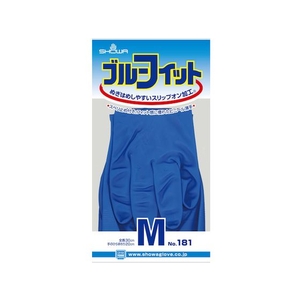 ショーワグローブ 塩化ビニール手袋 No181ブルーフィット(薄手) M FC210FK-3547736-イメージ5