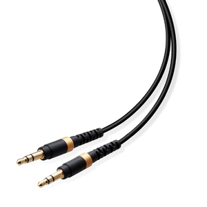 エレコム 高耐久オーディオφ3．5AUXケーブル 1．0m ブラック AX-35MS10BK-イメージ2