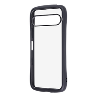 レイ・アウト Xperia 10 VII用Puffull 耐衝撃 バンパー ハイブリッドケース ブラック RT-RXP10M7CMD1/B