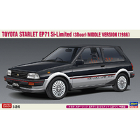 ハセガワ 1/24 トヨタ スターレット EP71 Siリミテッド(3ドア)中期型【再販】 20425ｽﾀ-ﾚﾂﾄEP71SIﾁﾕｳｷｶﾞﾀ